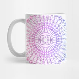 Geometric Rainbow Spiral Mug